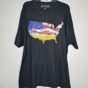 Well Worn Graphic t America Flag Short Sleeve 2XL